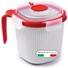 Snips Tazza per bevande calde e zuppe per microonde, 0,70 LT, Colore Bianco, Linea Tempozero,14,5 x 14,5 x 12 cm, Made in Italy