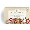 PISTAMED - Pistacchi Sgusciati, Senza Sale, Tostati Artigianalmente - Alto Contenuto di Fibre - Adatti a Diete Vegetariane e Vegane - 2,24 kg, Confezione da 64 Bustine da 35 g