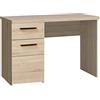 Forte Combino Scrivania con 1 anta e 1 cassetto, in legno, rovere Sonoma + rovere Denver/wengé, 60 x 110 x 76,3 cm