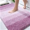 OLANLY Tappeto da bagno 91 x 61 cm, tappeto da bagno in microfibra extra morbido e assorbente, retro in gomma, ad asciugatura rapida, lavabile, per pavimento del bagno, vasca, doccia e accessori
