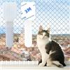 VIDSTW 60 Pezzi Ganci Adesivi Esterni Fissaggio per Rete da Balcone Gatti Non Necessita di Foratura Nastri Adesivi Rete Gatti Balcone per Balconi finestre recinzioni (Bianco)