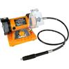 topolenashop Smerigliatrice da Banco con Pietra, Spazzola e Mini Trapano, 150 Watt