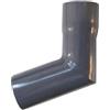 Renoplast® Gomiti per pluviali in alluminio R50 | Angolo 67º DN 40mm | Grigio | Grondaie per la pioggia | Profili in lamiera per il drenaggio del tetto | Casa da giardino Carport Terrazza Balcone