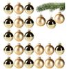 com-four® 24x Palline per Albero di Natale - Palline di Natale in Vero Vetro per Natale - Decorazioni per L'Albero di Natale - Ø 6 cm