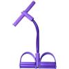 Generico Fasce Resistenza Fitness, 4 Tubi Con Pedana Per Caviglie E Fascia Elastica-Maniglie integrate, attrezzatura per allenamento della flessibilità per yoga, stretching e braccia e gambe