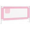 vidaXL Sponda Letto di Sicurezza per Bambini Rosa 160x25 cm Tessuto