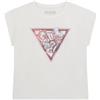GUESS Maglietta per Bambine e Ragazze Bianco 10 Anni (140cm)