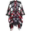 Rayson Poncho Donna Invernale Moda Tartan Sciarpa Elegante Donna in Imitazione Cashmere a Quadri per Donna Sciarpe e Scialli di Pashmina Invernali Spessi Caldi Morbido(Beige Nero)