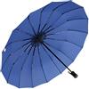 iX-brella Ombrello tascabile, 16 pezzi, con apertura manuale, Blu, 98 cm, Ombrello tascabile apribile