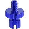 X AUTOHAUX 1 pz M8 freno frizione cavo linea regolatore vite bullone di regolazione con intaglio per moto bici scooter lega di alluminio blu