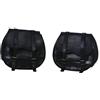 American Blue Borse da sella per moto, tasca laterale per bicicletta, borsa per attrezzi in pelle (2 tasche) (nero)