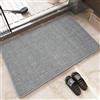 LeKuni Tappeto Bagno e Cucina - Super Assorbente Tappetino Bagno, Antiscivolo Tappeto, Lavabile, Microfibra (Grigio Chiaro, 40_x_60_cm)