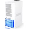 EasyAcc® 1L/giorno Deumidificatore Casa AntiMuffa Deumidificatori Elettrico Portatile Silenzioso-Autosbrinamento-Riciclabile-7 Luci Colorate-Risparmio Energetico per Camera Bagno Armadio(Q22)