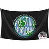 Probsin Prestige Worldwide Flag International Music Corporation, striscione con scritta Step Brothers, decorazione da parete con occhielli in ottone per dormitorio universitario