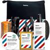 Sapiens Kit Cura Barba Uomo e Rasatura Bio - Set regalo per uomo con cura della barba Made in France: gel da barba, olio per barba biologico, balsamo per barba biologico, rasoio, accessori, kit da toilette