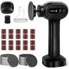 Fefod 2-in-1 Pedicure Elettrico Professionale, 'L' Forma Pedicure Elettrico con Display LCD e 6 Velocità Regolabile, 2 Metodi di Ricarica, con 40 Cuscinetti di Ricambio, Rimuove Togli Calli Piedi
