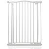 Safetots Cancelletto di Sicurezza Extra Alto con Parte Superiore Incurvata, 71cm - 80cm, Bianco Opaco, Extra Alto con 100cm di Altezza, Montaggio a Pressione per Scale, Barriera di Sicurezza