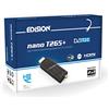 EDISION NANO T265+ Dongle Decoder Digitale Terrestre 2024 Decoder DVB-T2, Full HD, H265 HEVC, 10 Bit, FTA, USB, HDMI, Sensore IR, Supporto USB WiFi, Telecomando Universale 2in1, Main 10