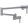Delta 1165LF moderna montaggio a parete doppia maniglia pot filler rubinetto con doppia altalena J, Ottone, Arctic Stainless, 5.19 x 2.13 x 24.19 inches