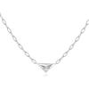 ANIA HAIE Sunshine Chaser Triangle - Collana da donna in argento Sterling con ciondolo con zirconi, lunghezza 40 cm + estensione di 5 cm, confezione regalo inclusa