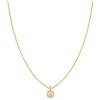 ANIA HAIE Collana da donna Dusk Divas Sphere Pavé in argento sterling placcato oro 14 carati, ciondolo con 19 zirconi, lunghezza 40 cm + estensione di 5 cm, confezione regalo inclusa