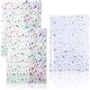 Feifeiya 2 copertine trasparenti in gelatina B6 con glitter a forma di stella B6, per agende e quaderni