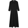 Vero Moda Vmsilla 3/4 Poloneck 7/8 Dress LCS, Nero, S Donna