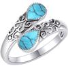 CUPENDA Anello da donna in argento sterling con pietra di luna, arcobaleno, regolabile, gioiello regalo per ragazze