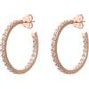 BRONZALLURE Orecchini Donna placcati Oro 18k - Orecchini a Cerchio Anallergici con Cubic Zirconia - Gioielli Made in Italy - Idea Regalo Compleanni, Anniversari, Festa Donna, Festa Mamma