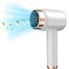 EagerMinds Asciugacapelli Pro a batteria da viaggio e asciugacapelli cablato, 2 en 1, 1000 W, asciugacapelli agli ioni di 1500 mAh, 2 impostazioni di temperatura, 3 marce, asciugacapelli, ioni (bianco)
