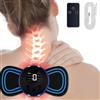 EONDEVO Mini Massaggiatore Cervicale, 8 Modalità e 19 Intensità Massaggiatore Elettrico per Collo con Display Digitale e Ttelecomando, per Addome, Braccia, Gambe e Schiena