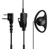 HYS Cuffie | Cuffie PTT a forma di G | 2 poli per radio | Compatibile con Midland G7 pro G8 G9 Pro M24 Plus M48 M99 G6 XT G7 XTR Alan HP450 (D08, 1)
