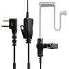 HYS Cuffie | Cuffie PTT a forma di G | 2 poli per radio | Compatibile con Midland G7 pro G8 G9 Pro M24 Plus M48 M99 G6 XT G7 XTR Alan HP450 (TB08, 1)