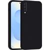 Mixroom - Cover Custodia Case per Samsung Galaxy A70 / A70S Protezione Fotocamera in Silicone TPU Morbido Opaco Bordi Piatti Colore Nero