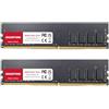 Gigastone 【DDR4 RAM】GIGASTONE 32GB Kit(2x16GB) DDR4 3200MHz (2933MHz or 2666MHz) PC4-25600 (PC4-23400, 21300) CL22 1.2V UDIMM 288pin Unbuffered Non ECC Ideale PC Desktop alta prestazione Memoria Upgrade
