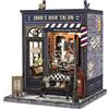 Fsolis Set Fai da Te per Angolo dei Libri - Diorama Miniatura in Legno 3D per Libreria e Decorazione della Scrivania | Set Regalo Creativo per Adulti, Adolescenti, Compleanno - Decorazione della
