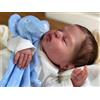 Anano Reborn Baby Boy 50cm Bambola Reborn Realistica Come Vera Bambola Newborn Baby Silicone per Bambini