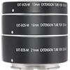 Venidice - Set di tubi di prolunga macro per fotocamere DSLR Canon EOS EF Mount 6 mm, 9 mm e 28 mm, panno Venidice
