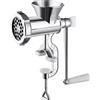 RichVibe Tritacarne manuale in metallo per salsicce tritacarne utensile da cucina per aglio, carne macinata e peperoncino, robot da cucina manuale (L)