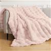 ORINOVA Coperta 130x150 cm Rosa Pile Trapunta Estiva Matrimoniale Calda Divano Letto Copridivano Plaid Singolo Caldo e Morbido