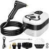 Vicloon Pulitore a Vapore 2500W, 1,2L Pulitore a Vapore Multiuso Portatile con Pulsante Touch Regolabile, Pressione 3,5 bar, Riscaldamento 15 Sec, per Mobili Imbottiti, Seggiolini Auto, Cucina e Altro