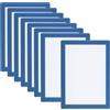 PATIKIL Cornice Magnetica per Foto 6x8, 8 Pezzi di Cornici Magnetiche A5 Autoadesive Riutilizzabili per Frigorifero Finestra Parete, Colore Blu Chiaro
