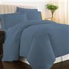 Pizuna Linens Pizuna Copripiumino Singolo Cotone 150x200 Dusty blue, 400 fili con trama Sateen in 100% Cotone a fiocco lungo Copripiumino 150x200 con 1 federa 50x80 (Biancheria De Letto Dusty blue)