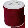 FloristryWarehouse Nastro in velluto rosso bordeaux con bordo metallico, larghezza 100 mm, rotolo da 8 m