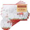 Maison d' Hermine Tovaglietta in tessuto, 100% cotone, set da 4, 33 cm x 48 cm, decorazione lavabile, set da tavola pasquale per mangiare, cucina, feste, Natale