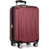 Elite Luggage - Trolley espandibile a mano, colore: Borgogna, Borgogna, Taglia unica, Elite - Trolley espandibile a mano
