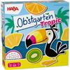 HABA Frutteto Tropical - Gioco da collezione tropicale per bambini dai 3 anni in su, gioco di famiglia intorno a frutta e colori con tucano, giocattolo in legno classico, ristampa 2013575001