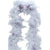 UV FLOOR UVFLOOR- Néon White Boa Piuma, Tinta Unita, Bianco Fluo, 3 x 20 x 20 cm, 3700817008295