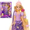 Mattel Disney Princess - Rapunzel Capelli Magici, bambola ispirata al film con capelli che brillano, 7 accessori per lo styling e personaggio Pascal incluso, 3+ anni, JHL46