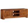 vidaXL Mobile porta TV, mobile TV per soggiorno, credenza con mensole, console TV, mobile multimediale armadio stile rustico in legno massello con finitura miele